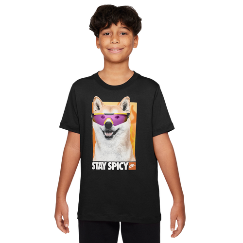 Nike Kids' Shiba Graphic T-shirt In Black
