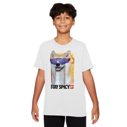 Boys' Grade School - Nike Photo Shiba T-Shirt - White/Multi