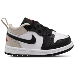 Boys' Toddler - Jordan AJ 1 Low - Black/Team Red/White