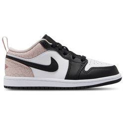 Boys' Preschool - Jordan AJ1 Low - Black/Team Red/White