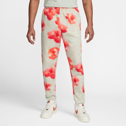 Men's - Nike Club Basketball Floral Jogger - Beige/Red