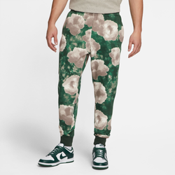 Men's - Nike Club Basketball Floral Jogger - Beige/Green