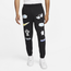 Nike NSW Club Cuff Doodle Fleece Pants - Men's Black/White