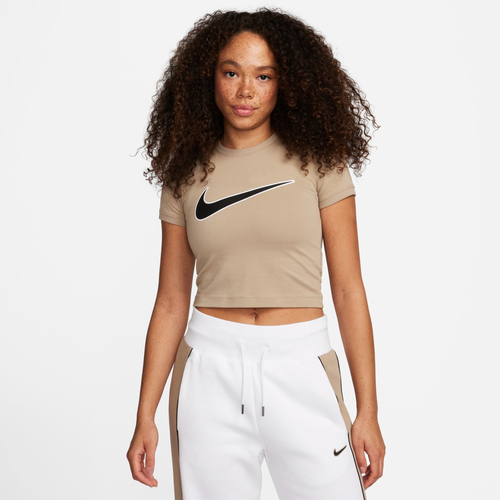 

Nike Womens Nike NSW Baby T-Shirt - Womens Khaki/Khaki Size XL