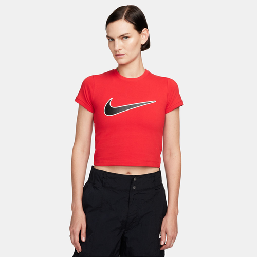 Nike Womens  Nsw Baby T-shirt In University Red/university Red