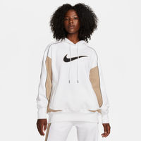 Nike Sportswear Women's Essentials Oversized Fleece Pullover Hoodie Active  Pink / White