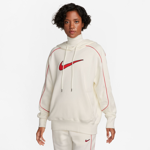 

Nike Womens Nike NSW Fleece OS Pullover Hoodie - Womens Sail/Sail Size S