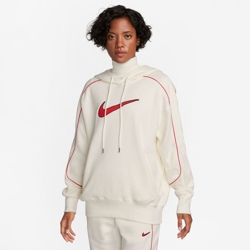 Nike Womens  Nsw Fleece Os Pullover Hoodie In Sail/sail