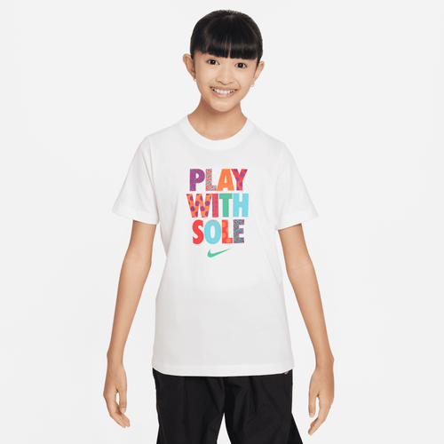 

Nike Boys Nike Attitude T-Shirt - Boys' Grade School White/Multi Size L