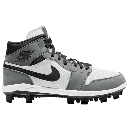 

Jordan Mens Jordan Retro 1 MCS - Mens Baseball Shoes Light Smoke/Black/White Size 10.0