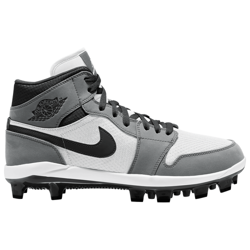 

Jordan Mens Jordan Retro 1 MCS - Mens Baseball Shoes Light Smoke/White/Black Size 10.0