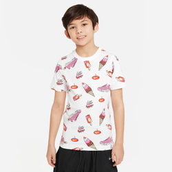 Boys' Grade School - Nike NSW KC2.3 Sole Food T-Shirt - White/White