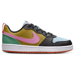 Girls' Grade School - Nike Court Borough Low Recraft - Playful Pink/Light Armory/Black