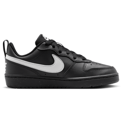 Boys' Grade School - Nike Court Borough Low Recraft - Grey Fog/Black/Black