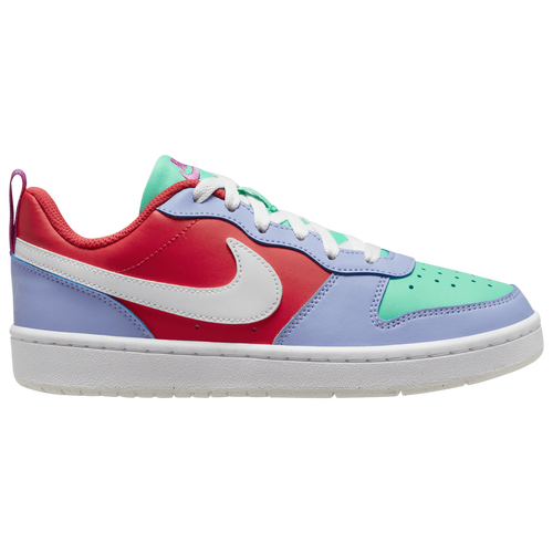 Shop Nike Boys  Court Borough Low Recraft In Cobalt Bliss/track Red/white