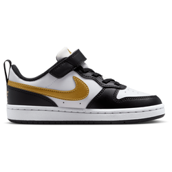 Boys' Preschool - Nike Court Borough Low Recraft - Black/Mtlc Gold/Black