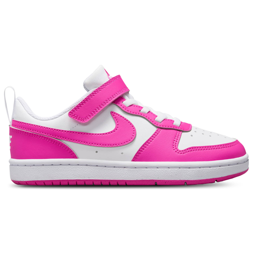 Nike Boys  Court Borough Low Recraft In White/laser Fuchsia
