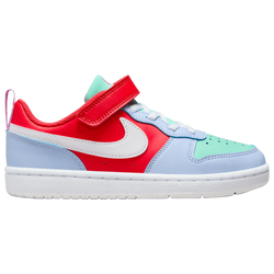 Boys' Preschool - Nike Court Borough Low Recraft - White/Track Red/Cobalt Bliss