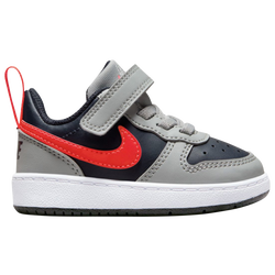 Boys' Toddler - Nike Court Borough Low Recraft - Bright Crimson/Light Smoke/Dark Obsidian