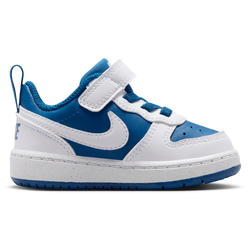 Boys' Toddler - Nike Court Borough Low Recraft - White/Court Blue/White