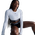 Nike Pro Dri-FIT 365 Crop Long Sleeve - Women's White/Black