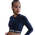 Nike Pro Dri-FIT 365 Crop Long Sleeve - Women's White/Midnight Navy
