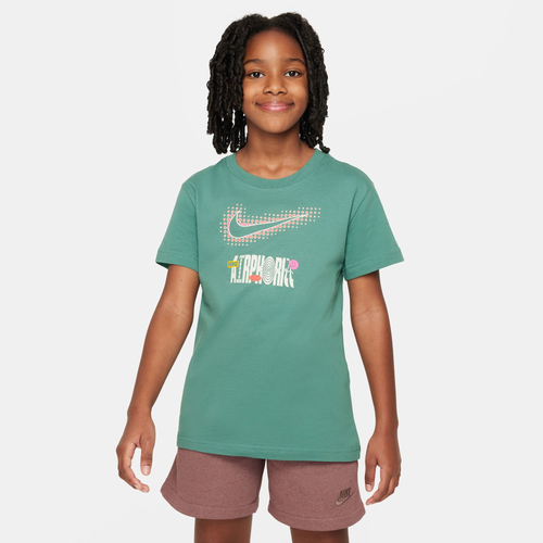 

Girls Nike Nike NSW OC TD2 T-Shirt - Girls' Grade School Grey/Bicoastal Size L