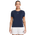 Nike Chill Knit Crop T-Shirt - Women's Midnight Navy/Sail