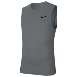 Men's - Nike Pro Compression Sleeveless Top - Smoke Grey/Black