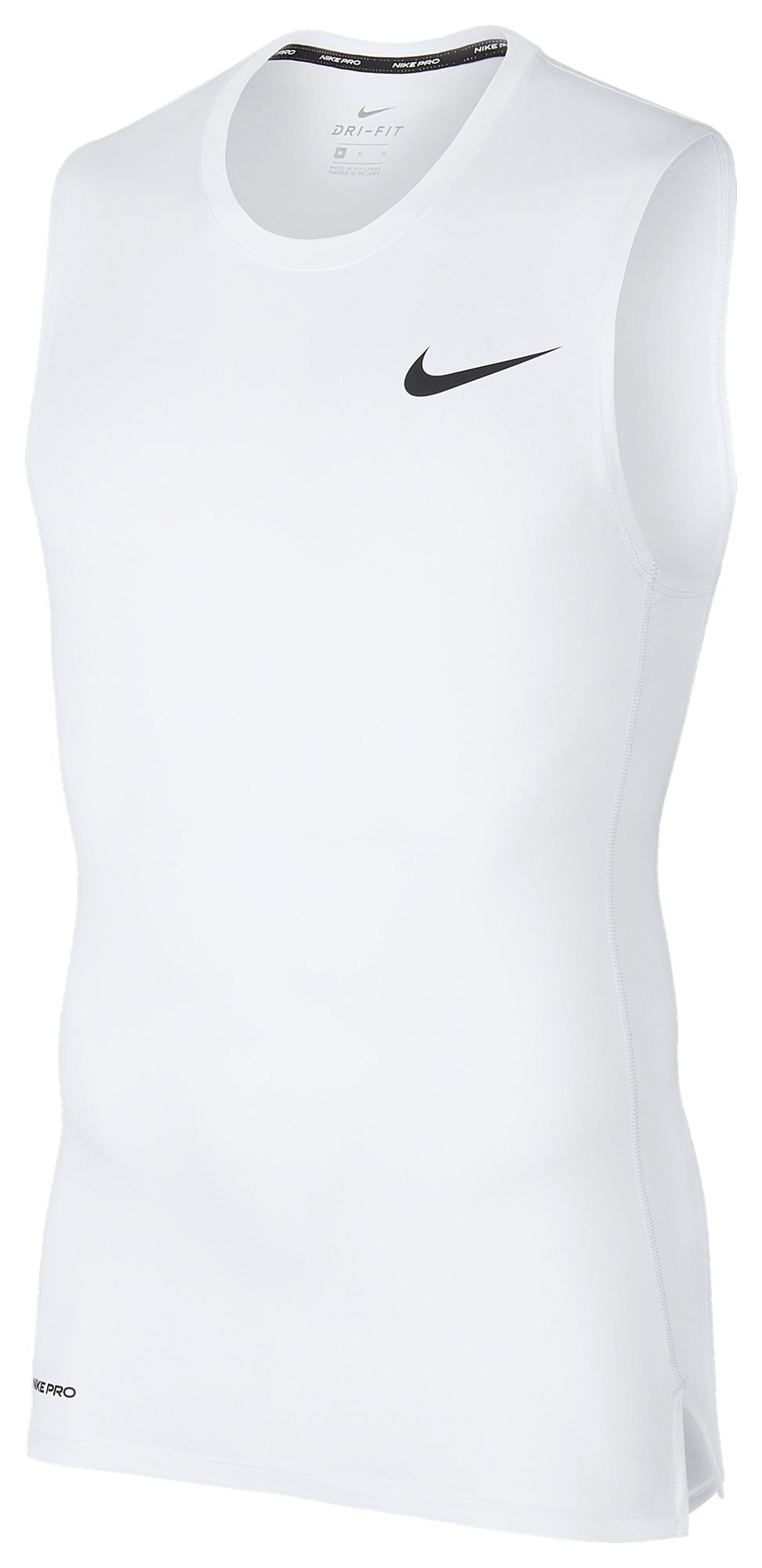 white nike compression tank top