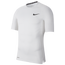 Nike Pro Compression Football T-Shirt - Men's White/Black