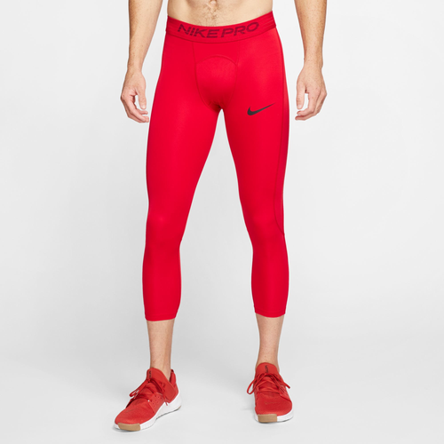 Nike Mens Pro 3/4 Tights In University Red/black | ModeSens