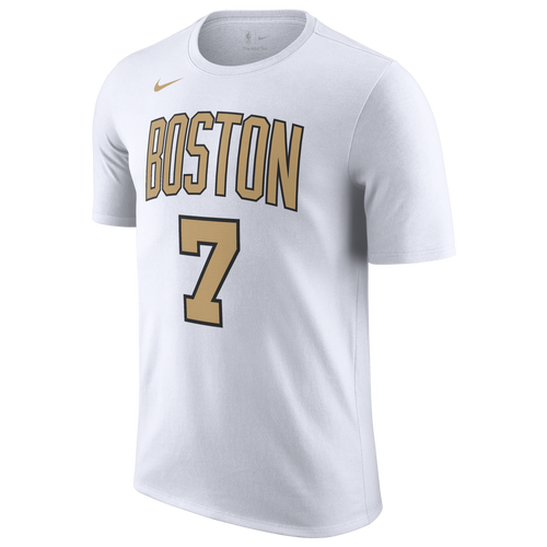 Nike Adult 2025-26 City Edition Boston Celtics Jaylen Brown #7 T-Shirt, Men's, Small, White
