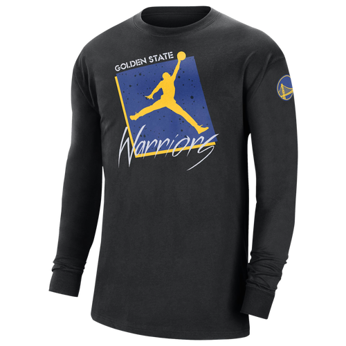 

Nike Mens Golden State Warriors Nike Warriors Courtside Statement L/S T-Shirt - Mens Black/Blue Size XL