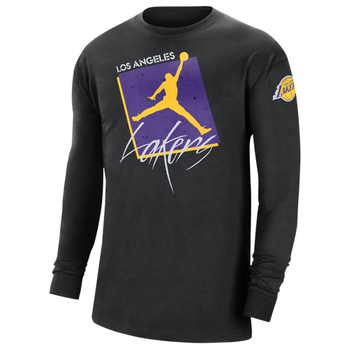 Nike Mens Los Angeles Lakers Lakers Statement All Over Print T-shirt In  White/purple