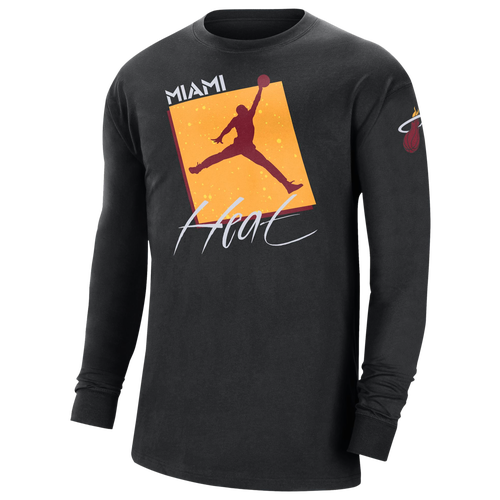 

Nike Mens Miami Heat Nike NBA Statement Longsleeve T-Shirt - Mens White/Black Size XL