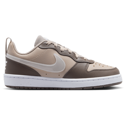 Boys' Grade School - Nike Court Borough Low JES - Moon Particle/Cave Stone/White