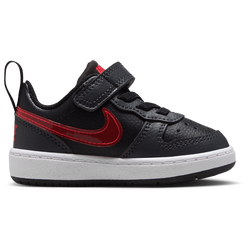 Boys' Toddler - Nike Court Borough Low JES - Black/Anthracite/University Red