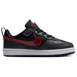 Boys' Preschool - Nike Court Borough Low JES - Black/Anthracite/University Red