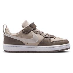 Boys' Preschool - Nike Court Borough Low JES - Moon Particle/Cave Stone/White