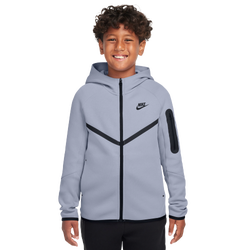 Boys' Grade School - Nike Tech Fleece Full-Zip - Ghost/Black