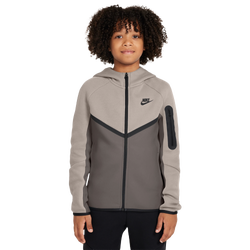 Boys' Grade School - Nike Tech Full Zip Fleece - Beige/Beige