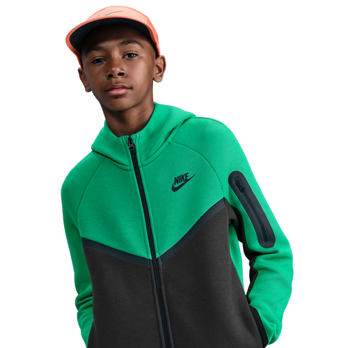 BOYS - Nike Tech Fleece Full-Zip - Stadium Green/Sequoia Black