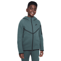 Boys' Grade School - Nike Tech Fleece Full-Zip - Olive/Black