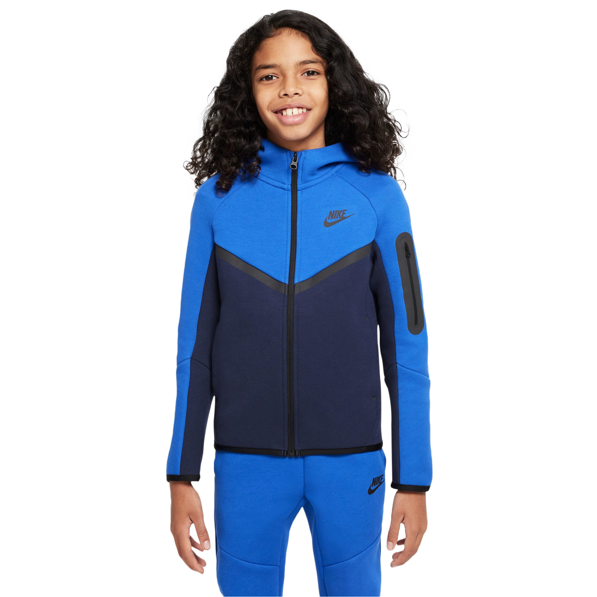 NIKE ジュニア　テックフリース　フルジップパーカー　ブラック　150cm セール】ナイキ スポーツウェア クラブ フリース ジュニア