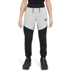 Boys' Grade School - Nike Tech Fleece Pants - Black/Dk Grey Heather/Black