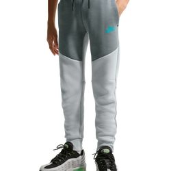 Boys' Grade School - Nike Tech Fleece Pants - Light Smoke Grey/Black/Smoke Grey