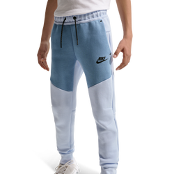 Boys' Grade School - Nike Tech Fleece Pants - Worn Blue/Hydrogen Blue