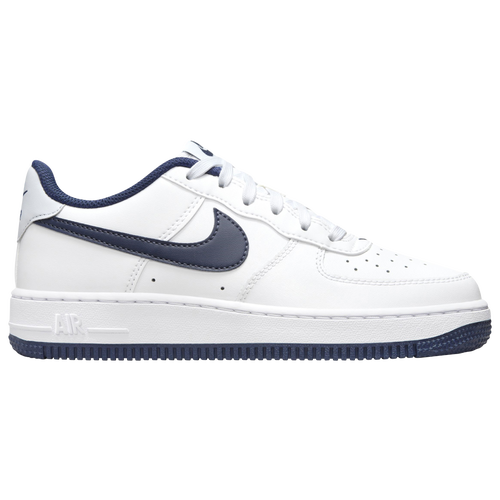 

Boys Nike Nike Air Force 1 Low - Boys' Grade School Basketball Shoe White/Navy Size 02.0