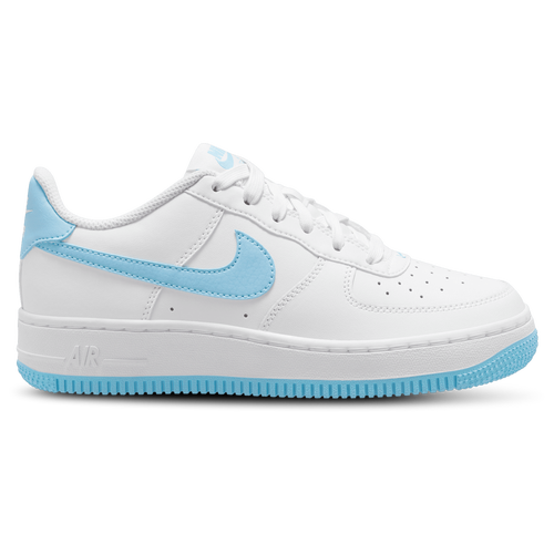 

Nike Boys Nike Air Force 1 Low - Boys' Grade School Basketball Shoes White/Blue Size 6.0